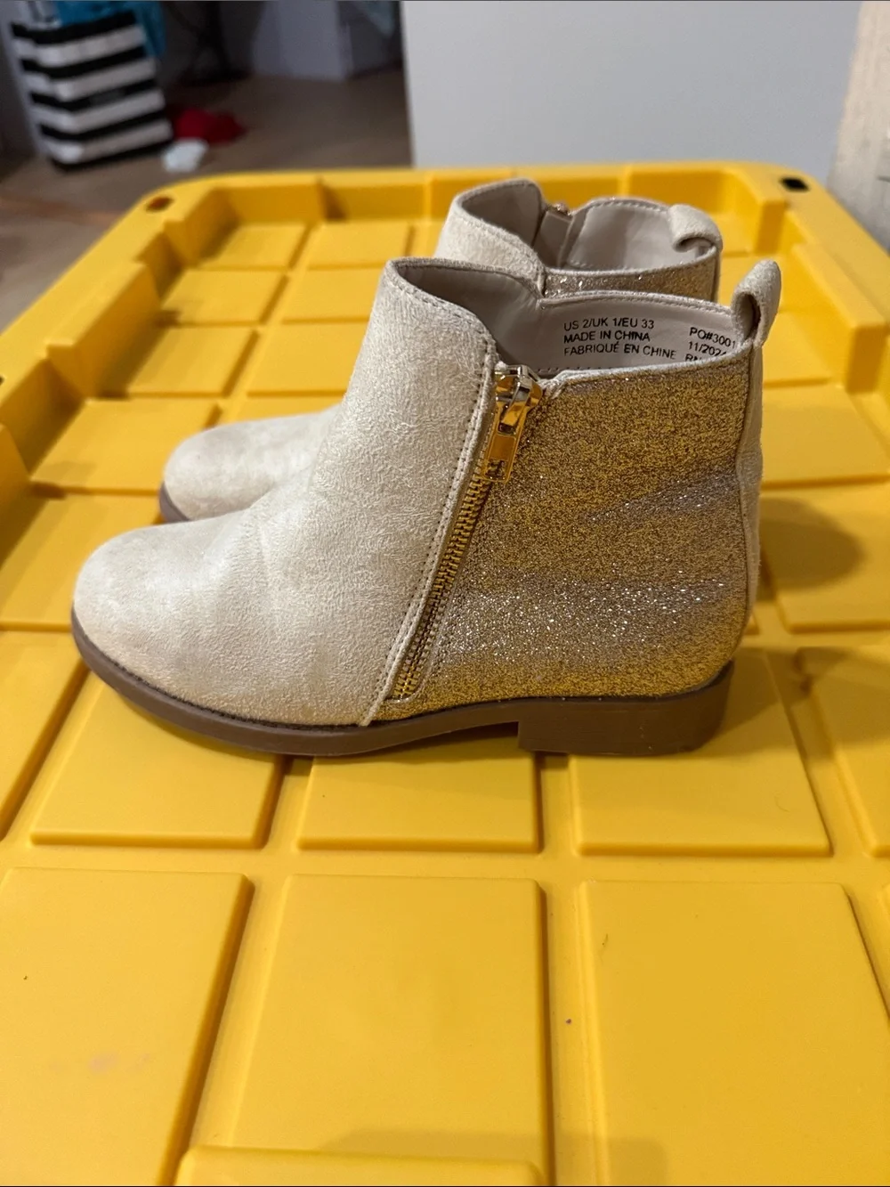 The Children's Place Cream Suede Ankle Boots for Kids